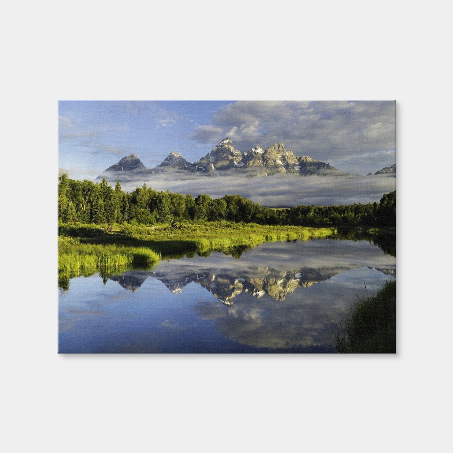 AUTO-MOCKUP WHITE | The Grand Tetons | 1 Piece | Gallery Wrap | group=4x3