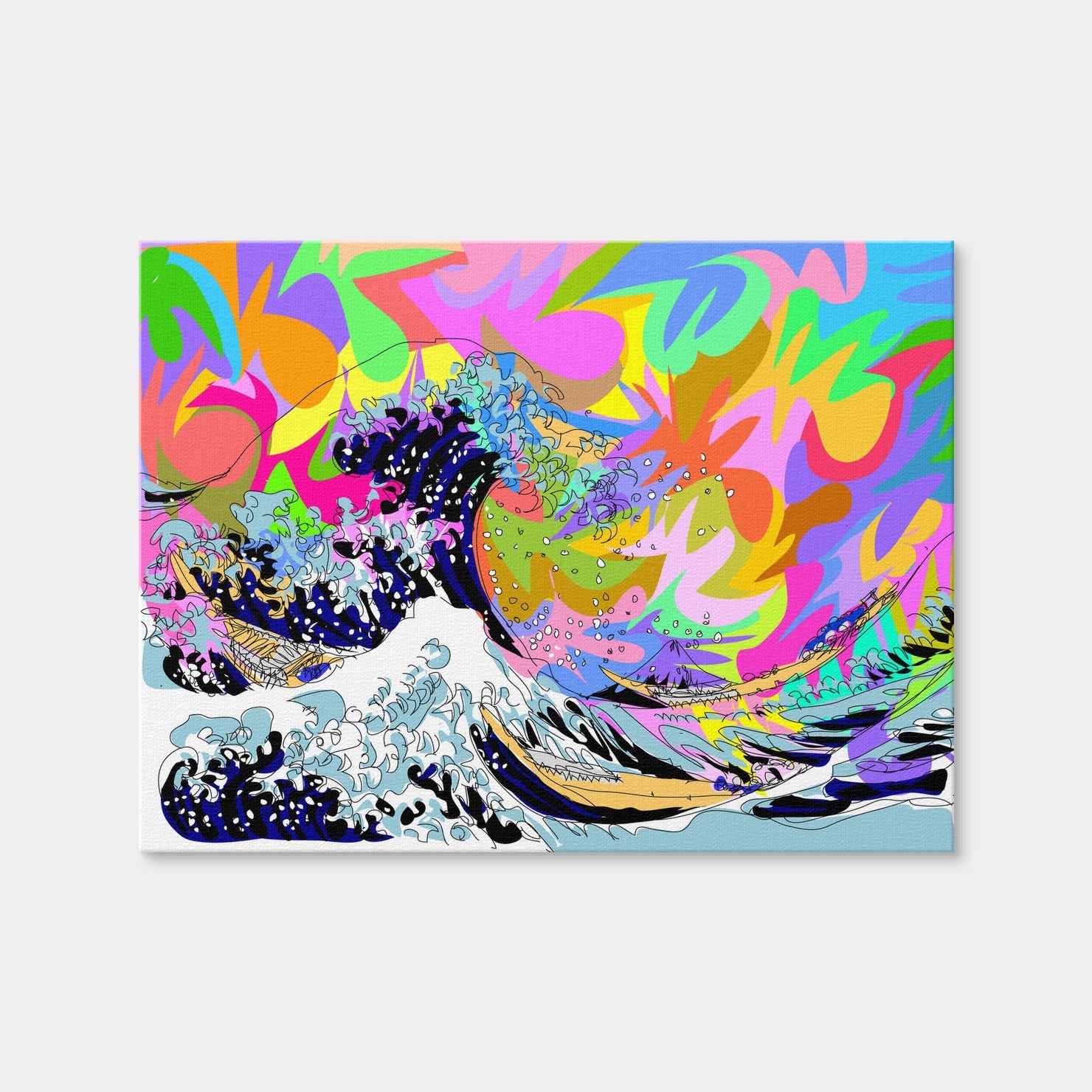 AUTO-MOCKUP WHITE | The Great Wave | 1 Piece | Gallery Wrap | group=4x3