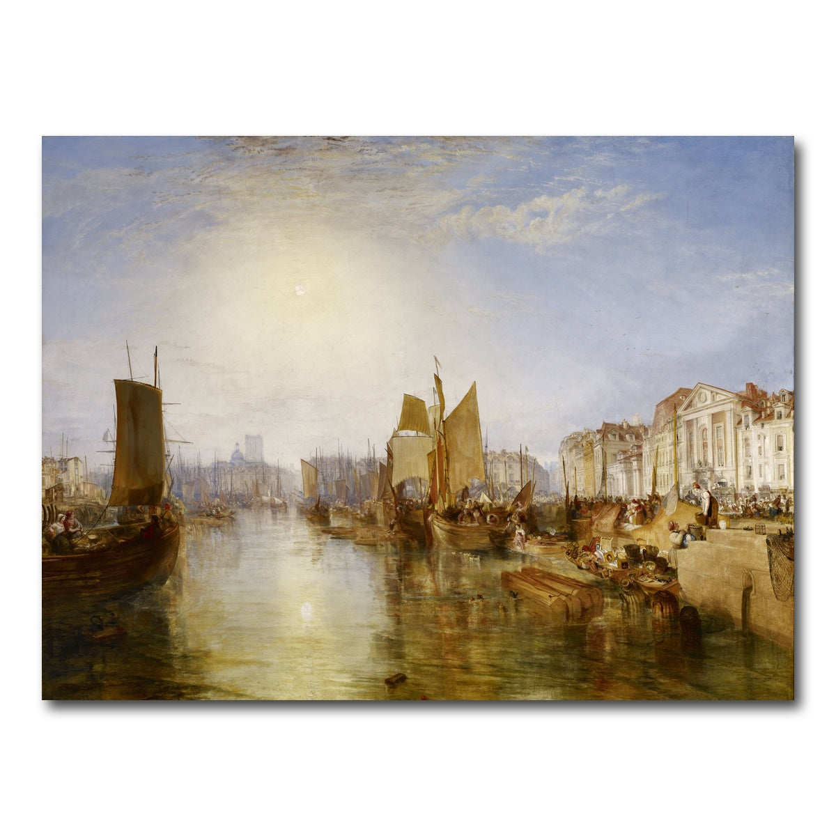 AUTO-MOCKUP WHITE | The Harbor of Dieppe | 1 Piece | Gallery Wrap Canvas | group=4x3