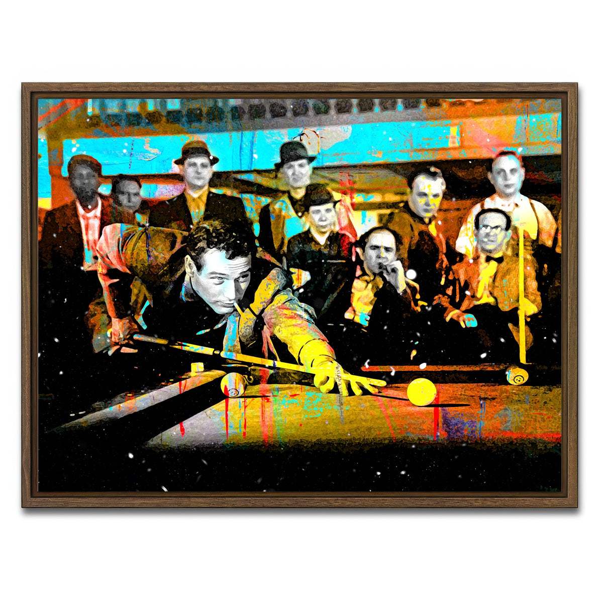 AUTO-MOCKUP WHITE | The Hustler | 1 Piece | Walnut Framed Canvas | group=4x3