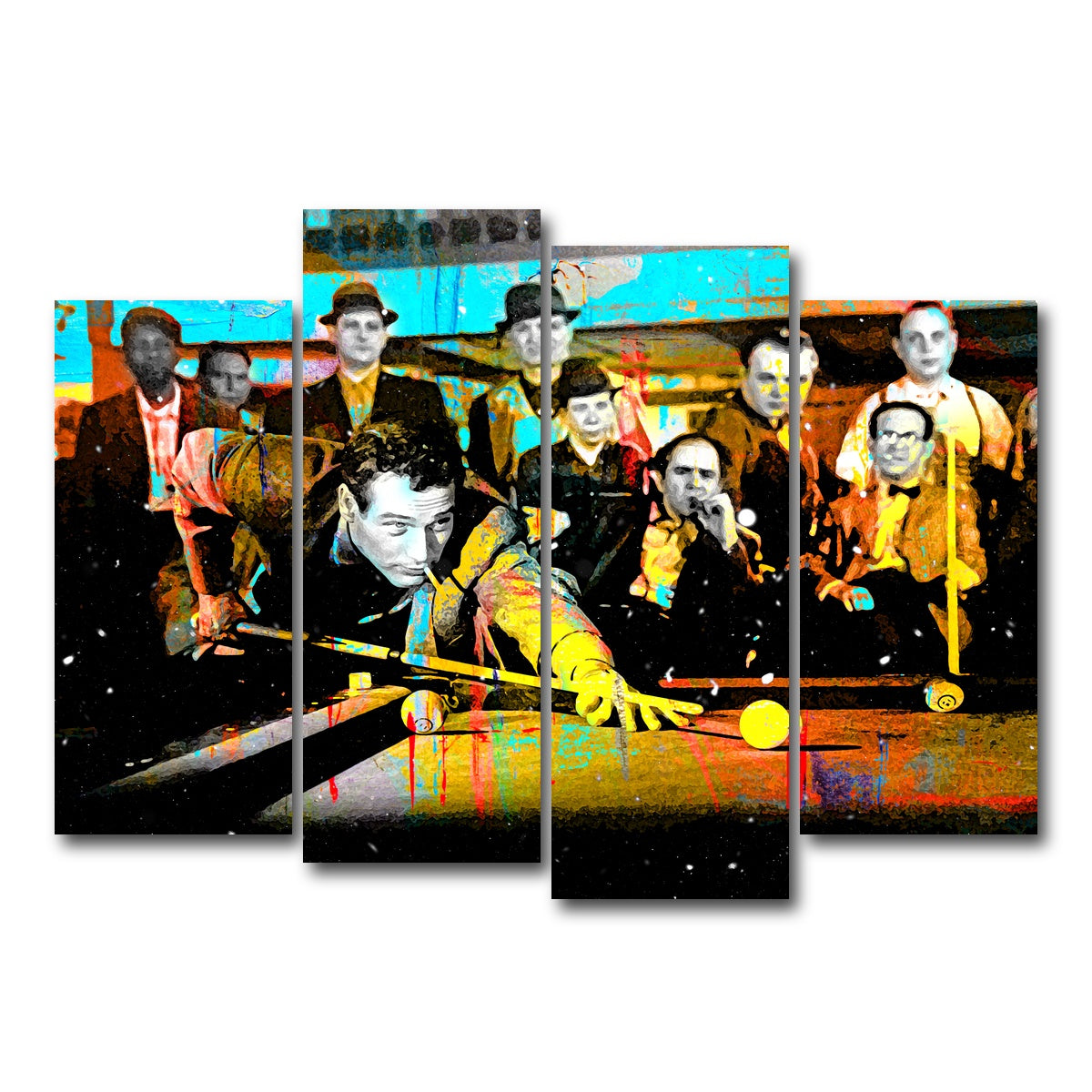 AUTO-MOCKUP WHITE | The Hustler | 4 Piece | Gallery Wrap Canvas | group=4_normal