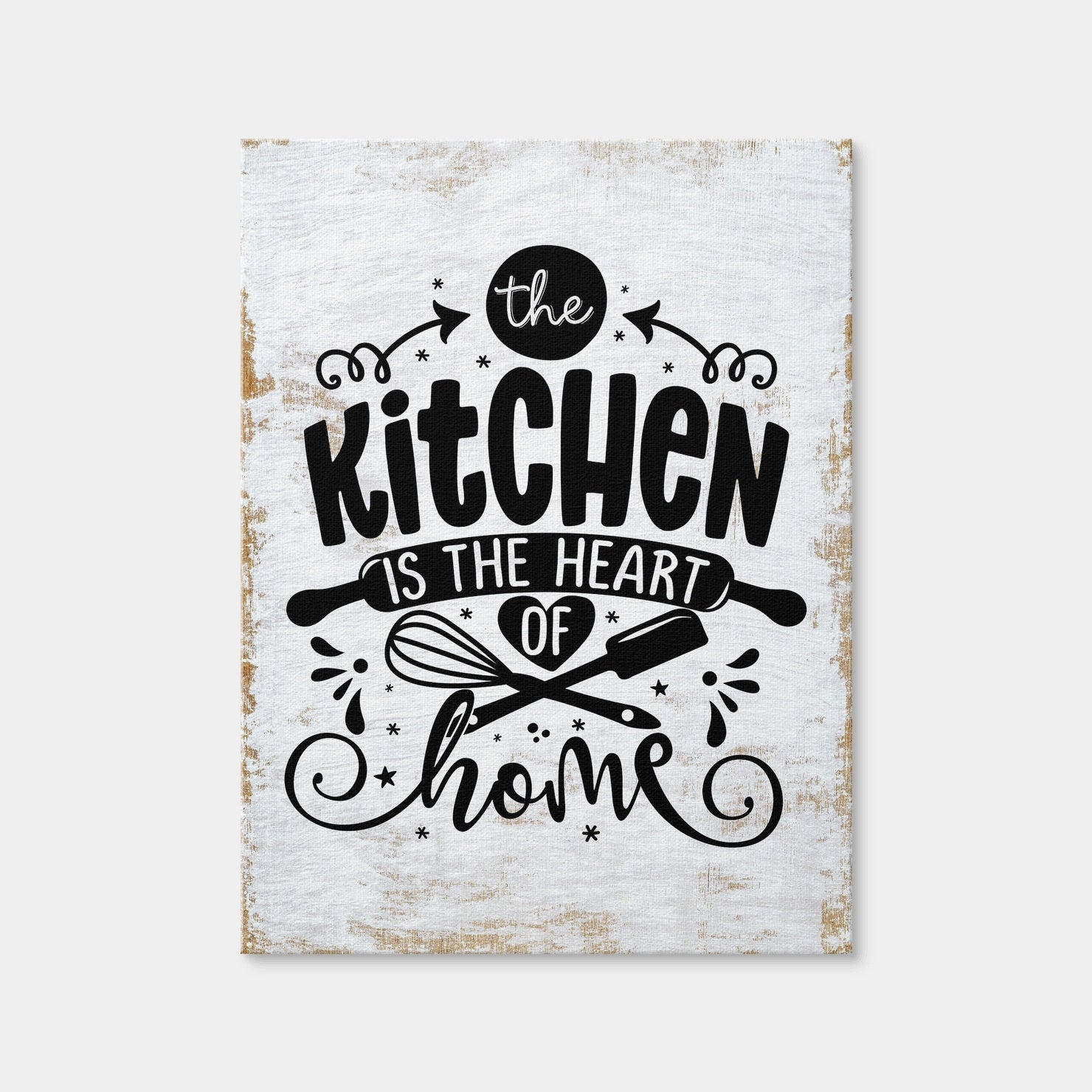 AUTO-MOCKUP WHITE | The Kitchen Is the Heart of the Home | 1 Piece | Gallery Wrap | group=3x4