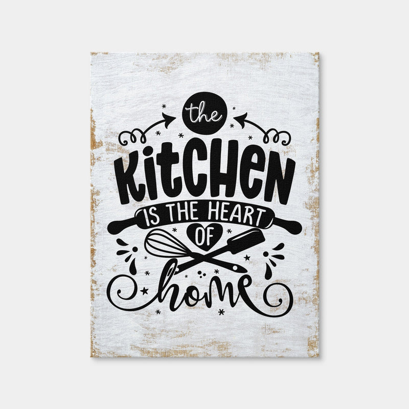 AUTO-MOCKUP WHITE | The Kitchen Is the Heart of the Home | 1 Piece | Gallery Wrap | group=3x4