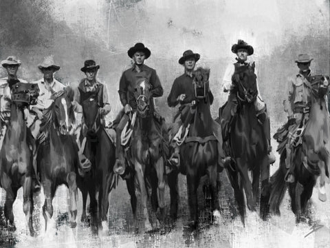 The Magnificent Seven Horses Wall Art