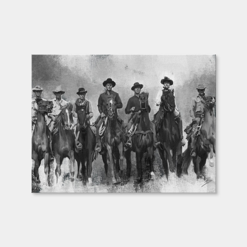 AUTO-MOCKUP WHITE | The Magnificent Seven Horses | 1 Piece | Gallery Wrap | group=4x3