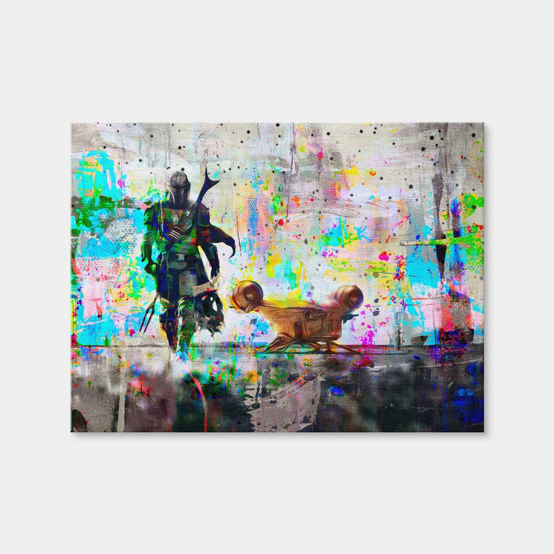 AUTO-MOCKUP WHITE | The Mandalorian | 1 Piece | Gallery Wrap Canvas | group=4x3
