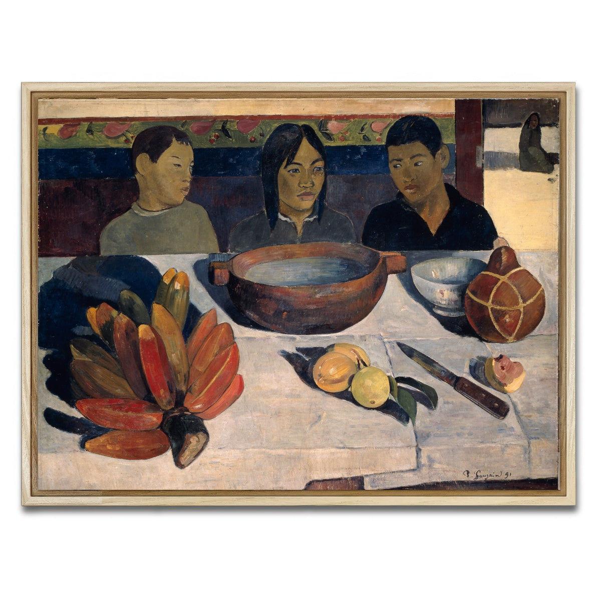 AUTO-MOCKUP WHITE | The Meal | 1 Piece | Natural Framed Canvas | group=4x3