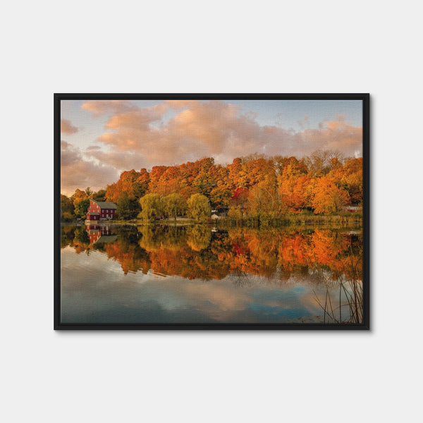 The O'l Red Mill Wall Art — Framed Canvas Format preview