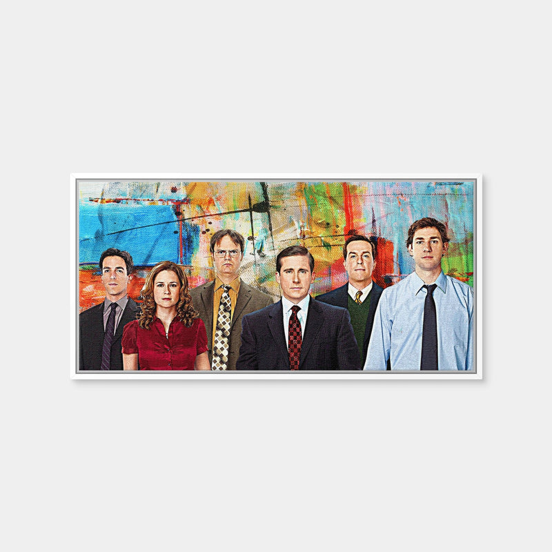 AUTO-MOCKUP WHITE | The Office | 1 Piece | White Framed Canvas | group=2x1