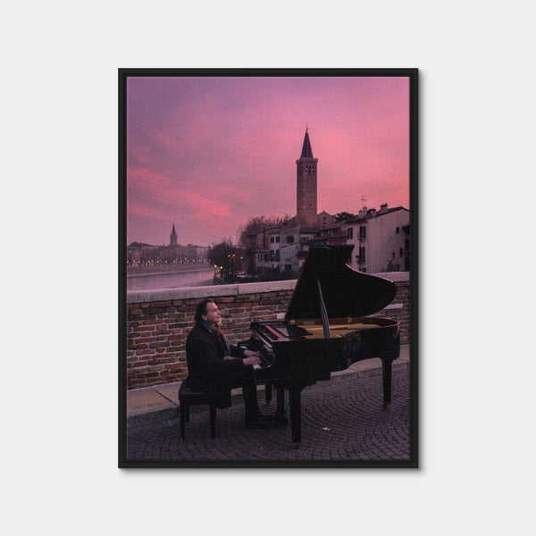 The Pianist Wall Art — Framed Canvas Format preview