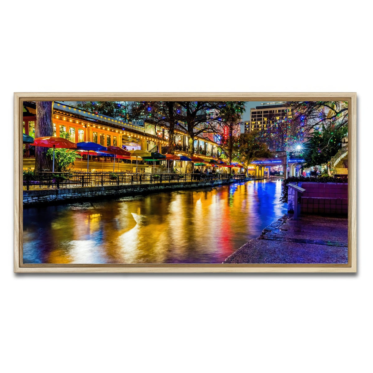 AUTO-MOCKUP WHITE | The Riverwalk | 1 Piece | Natural Framed Canvas | group=2x1