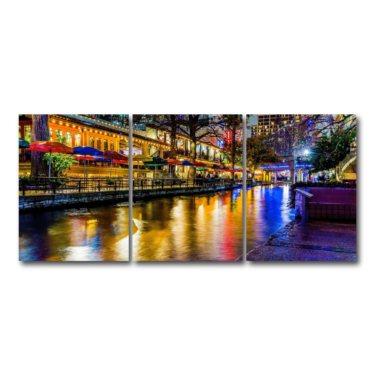 AUTO-MOCKUP WHITE | The Riverwalk | 3 Piece | Gallery Wrap Canvas | group=18x24