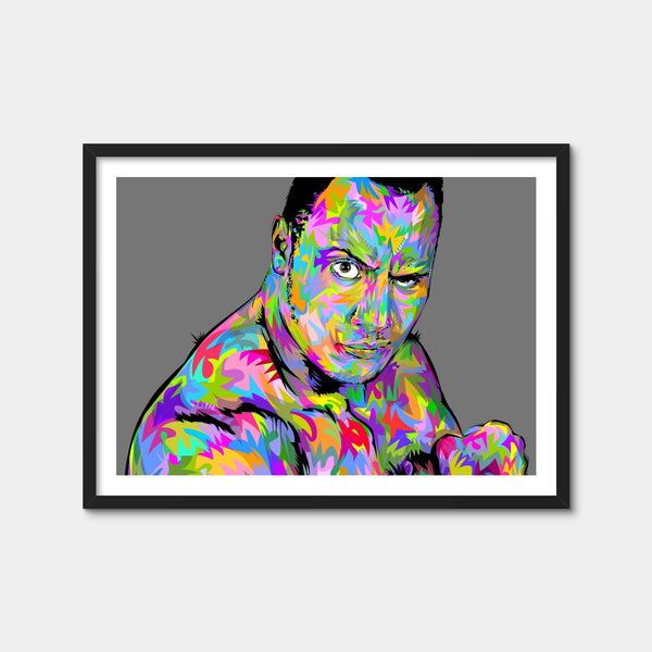 The Rock Wall Art — Framed Print Format preview