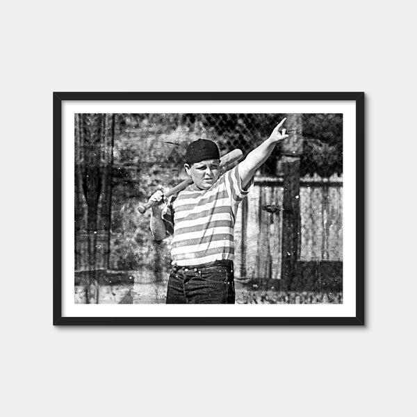 The Sandlot Grayscale Wall Art — Framed Print Format preview