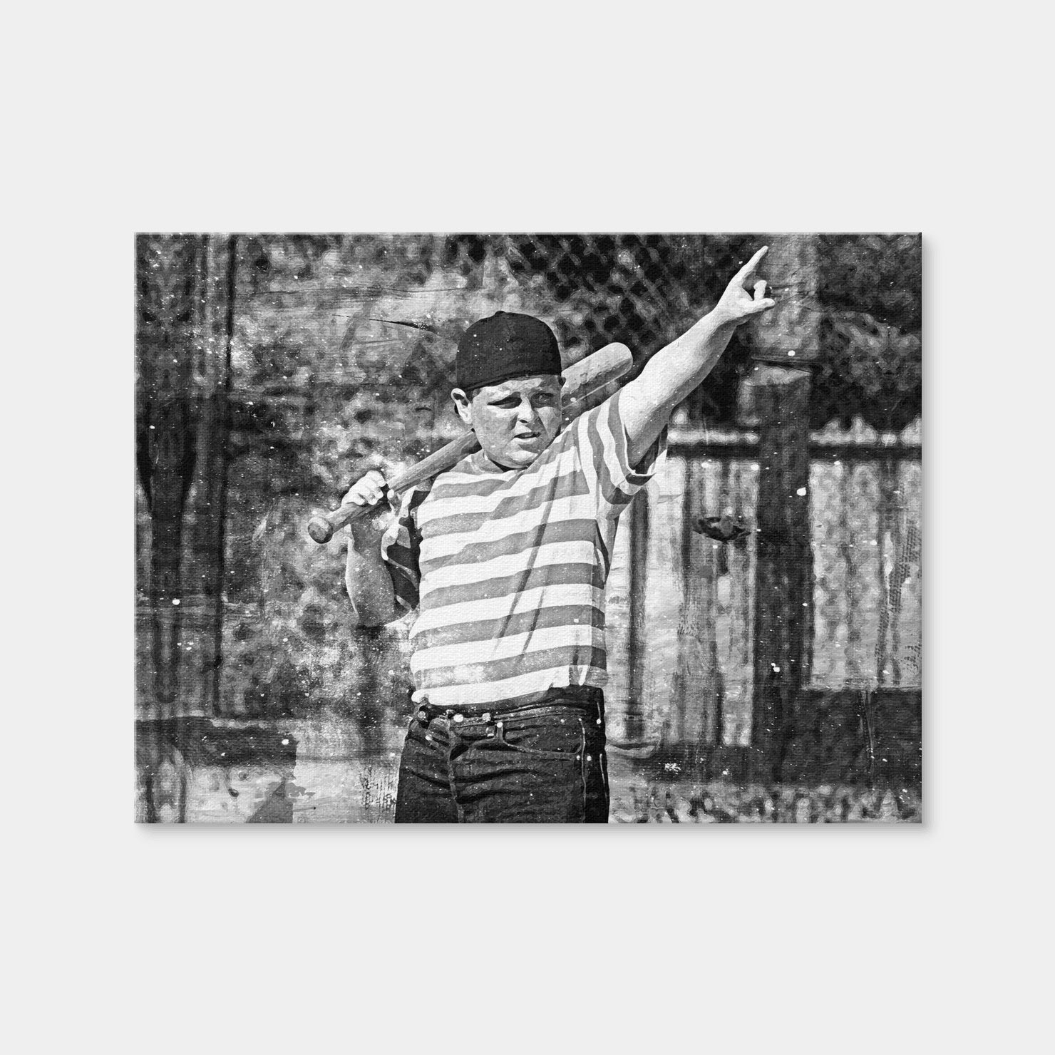 AUTO-MOCKUP WHITE | The Sandlot Grayscale | 1 Piece | Gallery Wrap | group=4x3