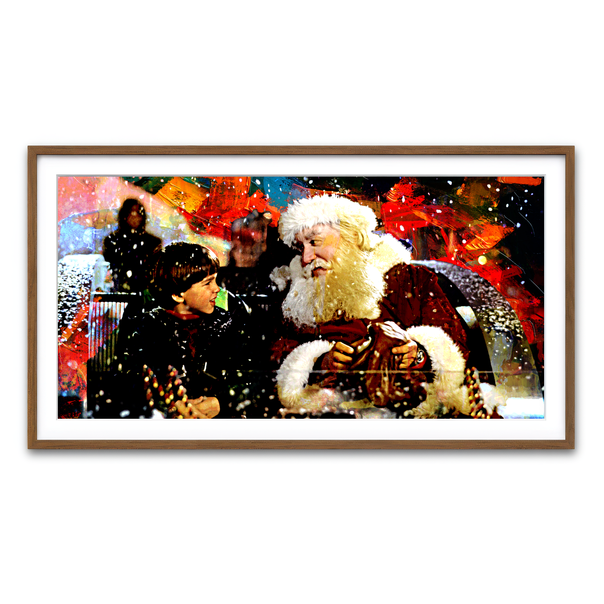 Framed Print 2x1 Walnut