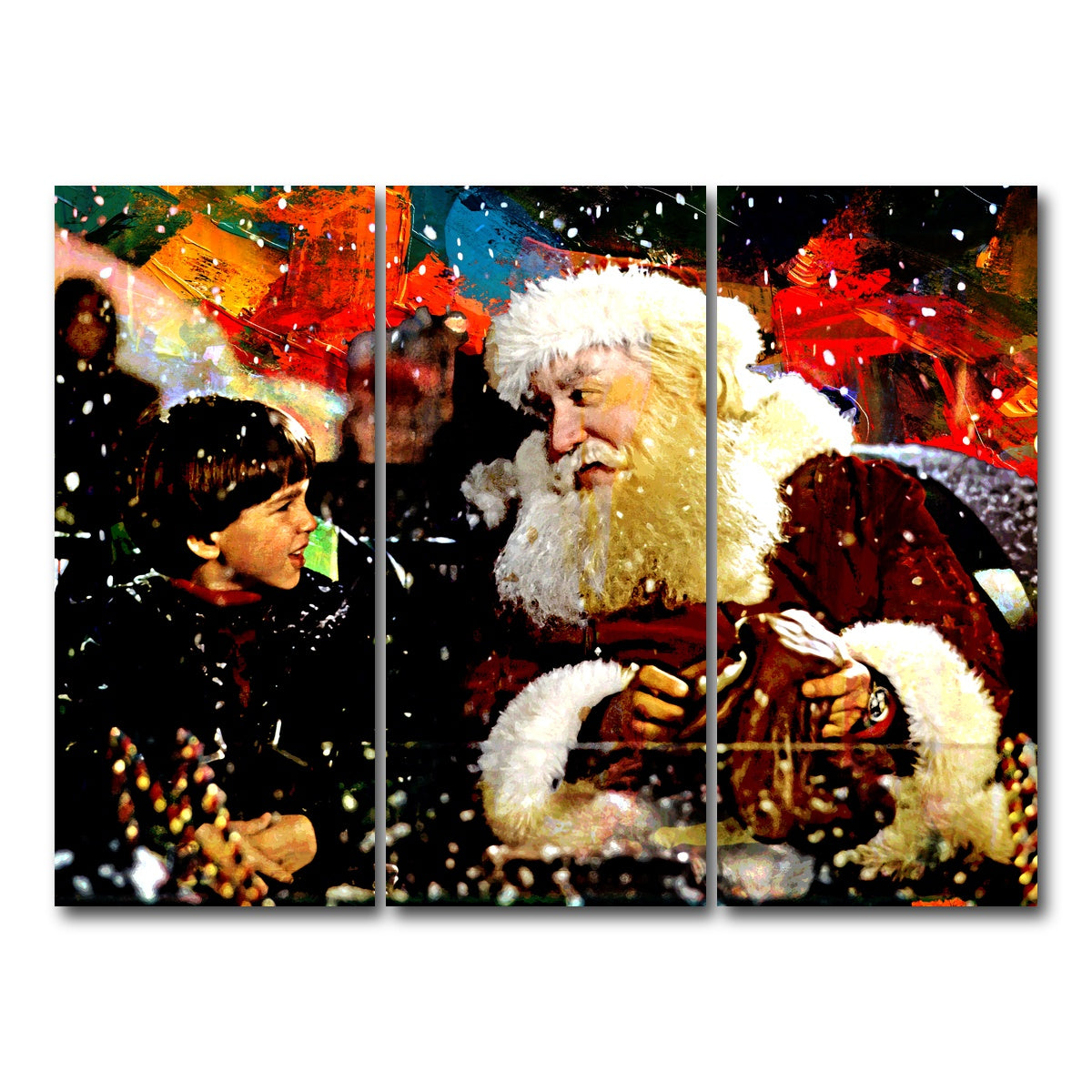 AUTO-MOCKUP WHITE | The Santa Clause | 3 Piece | Gallery Wrap Canvas | group=8x18