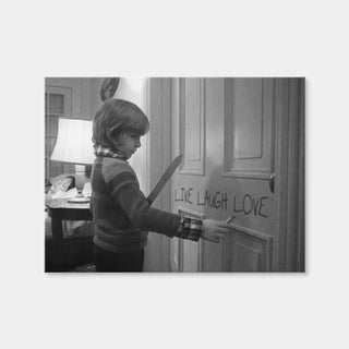 AUTO-MOCKUP WHITE | The Shining - Live Laugh Love Grayscale | 1 Piece | Gallery Wrap Canvas | group=4x3