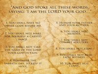 The Ten Commandments Wall Art
