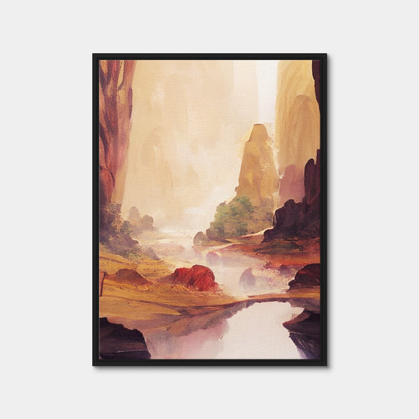 The Valley Wall Art — Framed Canvas Format preview