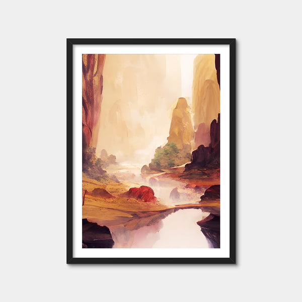 The Valley Wall Art — Framed Print Format preview
