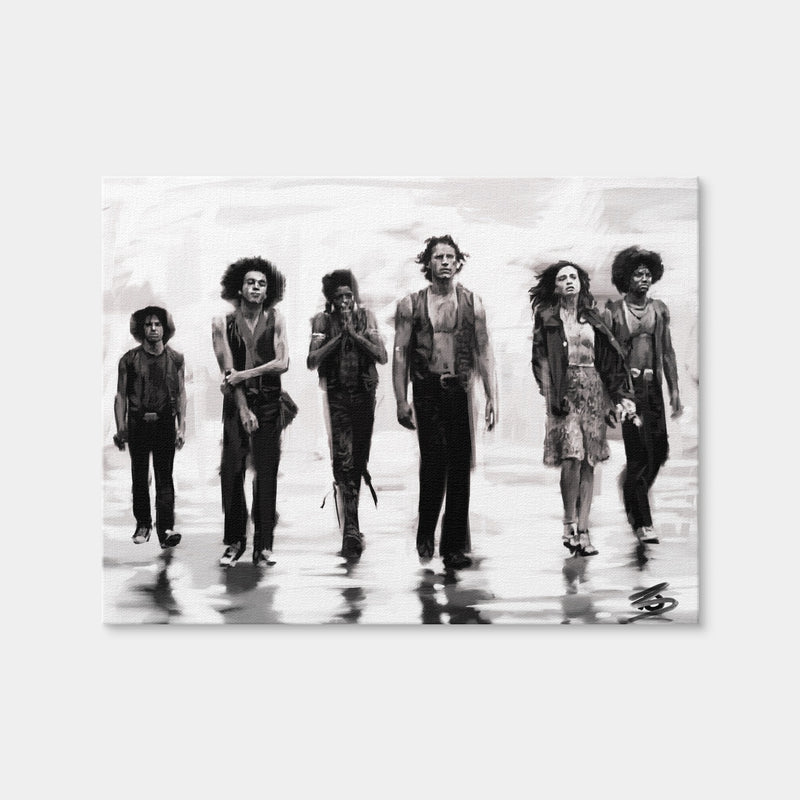 AUTO-MOCKUP WHITE | The Warriors Sketch | 1 Piece | Gallery Wrap Canvas | group=4x3