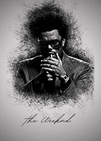 The Weeknd Lighten Up Wall Art