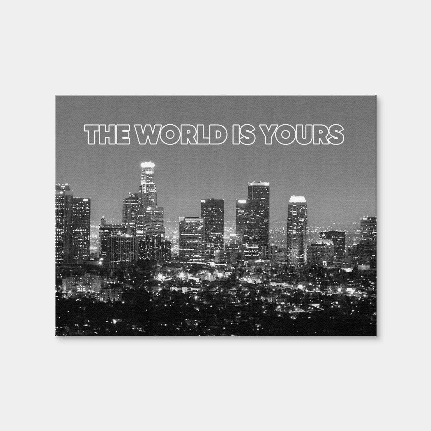 AUTO-MOCKUP WHITE | The World Is Yours | 1 Piece | Gallery Wrap | group=4x3