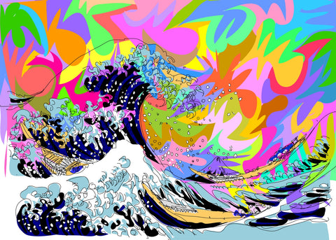 The great wave Wall Art