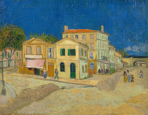 The yellow house Wall Art