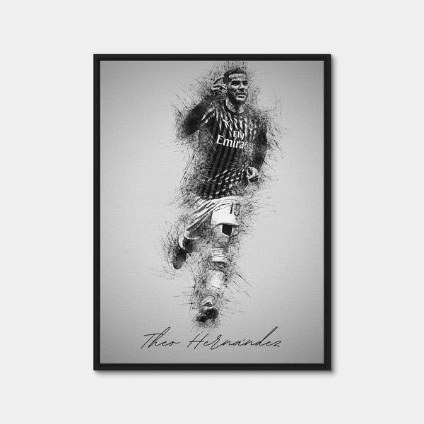 Theo Hernandez Wall Art — Framed Canvas Format preview