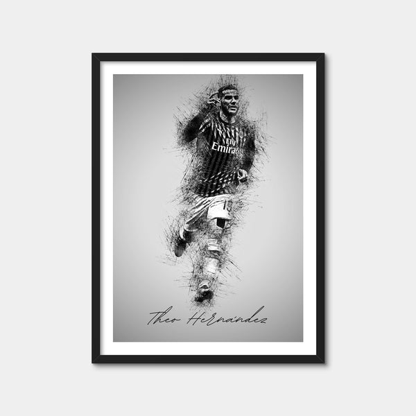 Theo Hernandez Wall Art — Framed Print Format preview