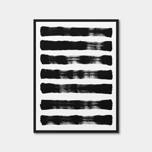 Thick Black Wall Art — Framed Canvas Format preview
