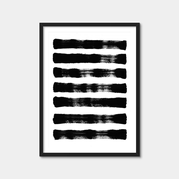 Thick Black Wall Art — Framed Print Format preview