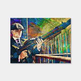 AUTO-MOCKUP WHITE | Thomas Shelby - Lewis Gun | 1 Piece | Gallery Wrap | group=4x3