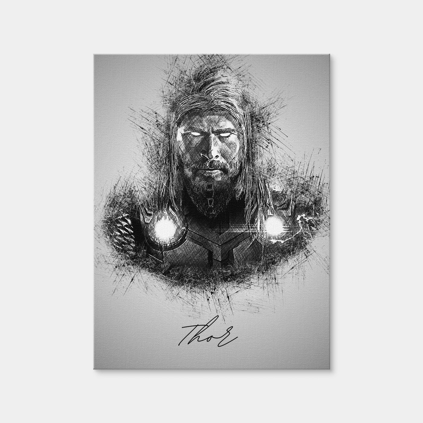 AUTO-MOCKUP WHITE | Thor Sketch | 1 Piece | Gallery Wrap | group=3x4