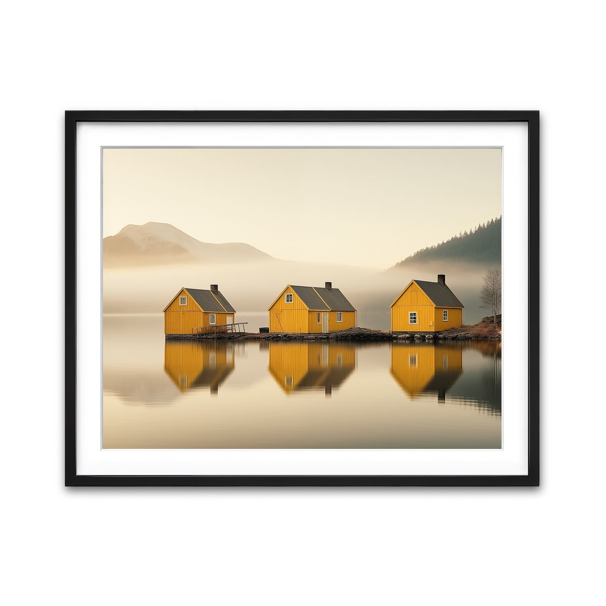Framed Print 4x3 Black