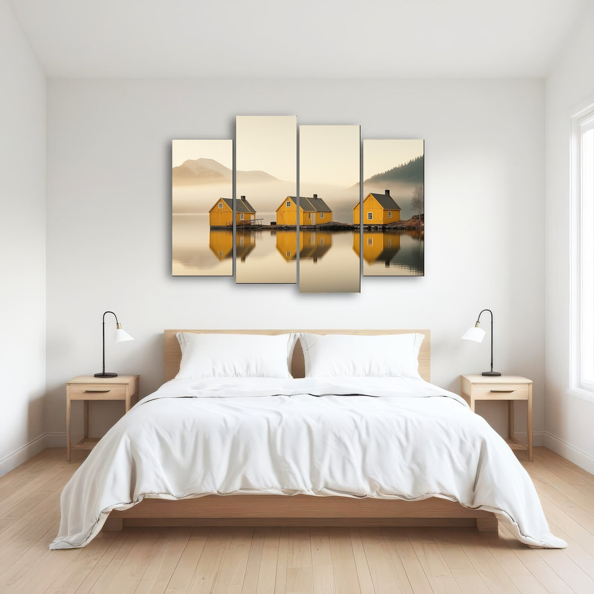 AUTO-MOCKUP ROOM | Three Yellow Houses