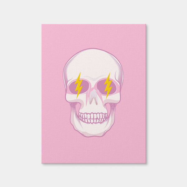 Thrill Groovy Skull Wall Art — Canvas Wrap Format preview