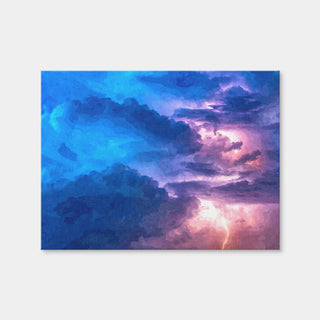 AUTO-MOCKUP WHITE | Thunderstorm At Night | 1 Piece | Gallery Wrap | group=4x3