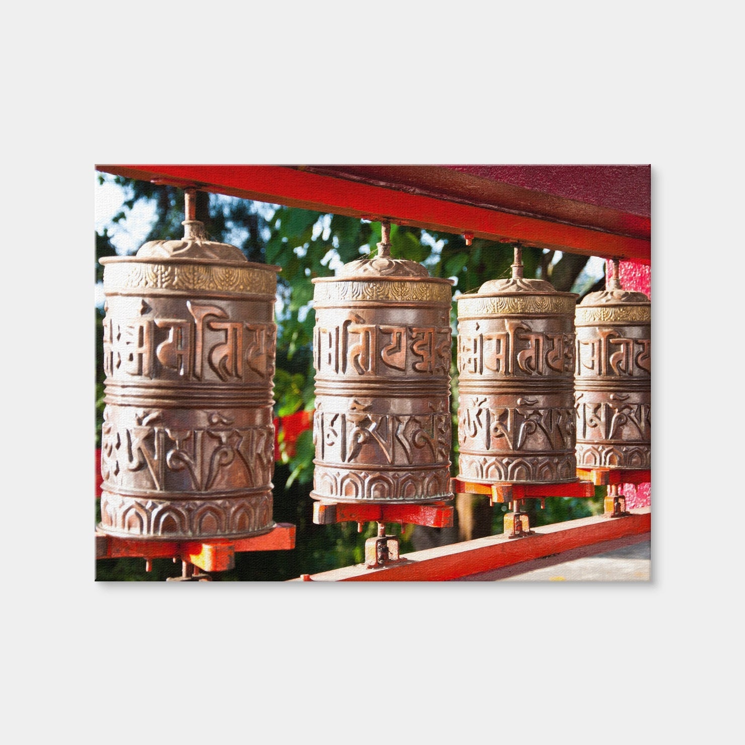 AUTO-MOCKUP WHITE | Tibetan Mantra Wheel | 1 Piece | Gallery Wrap | group=4x3