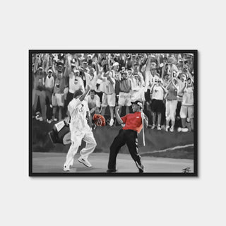 AUTO-MOCKUP WHITE | Tiger Celebration | 1 Piece | Black Framed Canvas | group=4x3