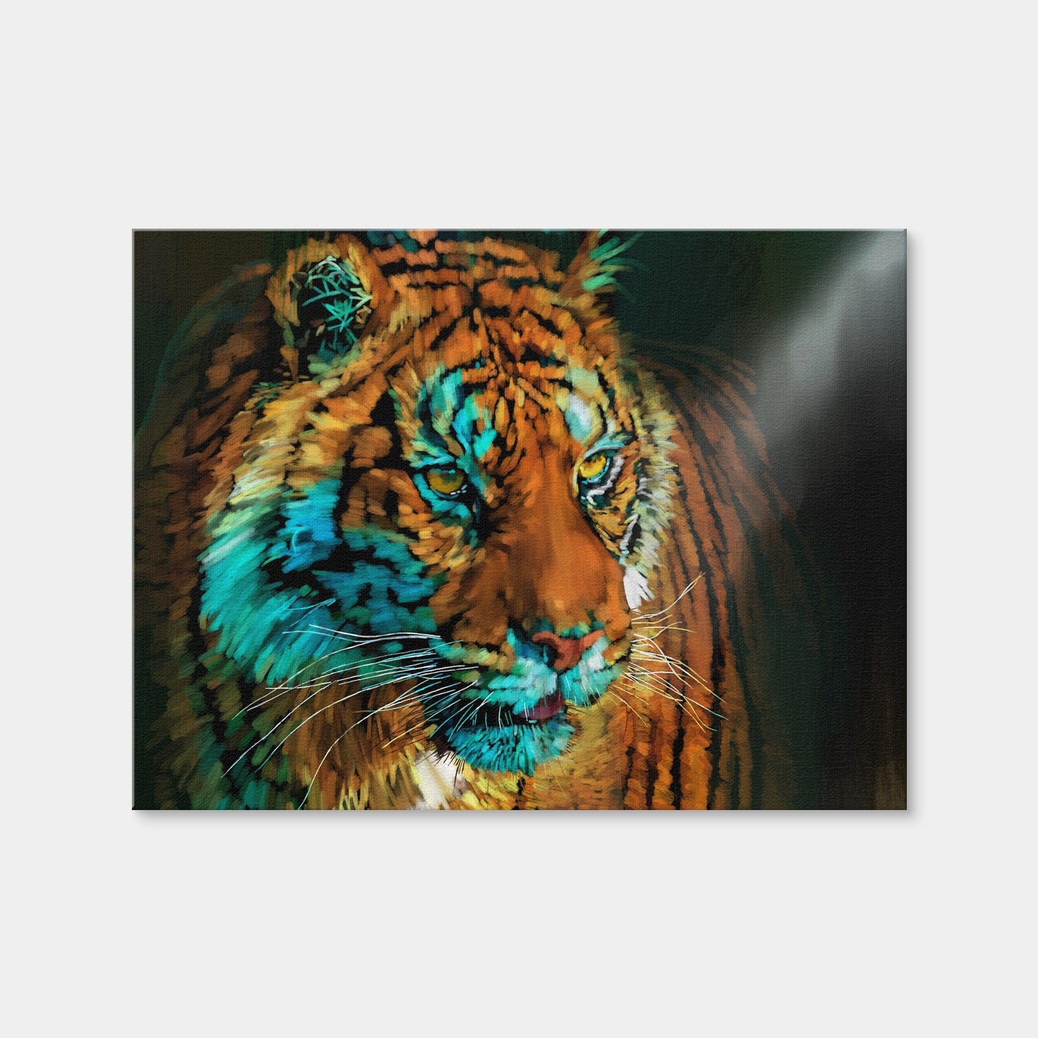 AUTO-MOCKUP WHITE | Tiger In the Light | 1 Piece | Gallery Wrap Canvas | group=4x3
