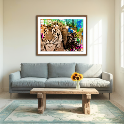 AUTO-MOCKUP ROOM | Tiger King Wall Art