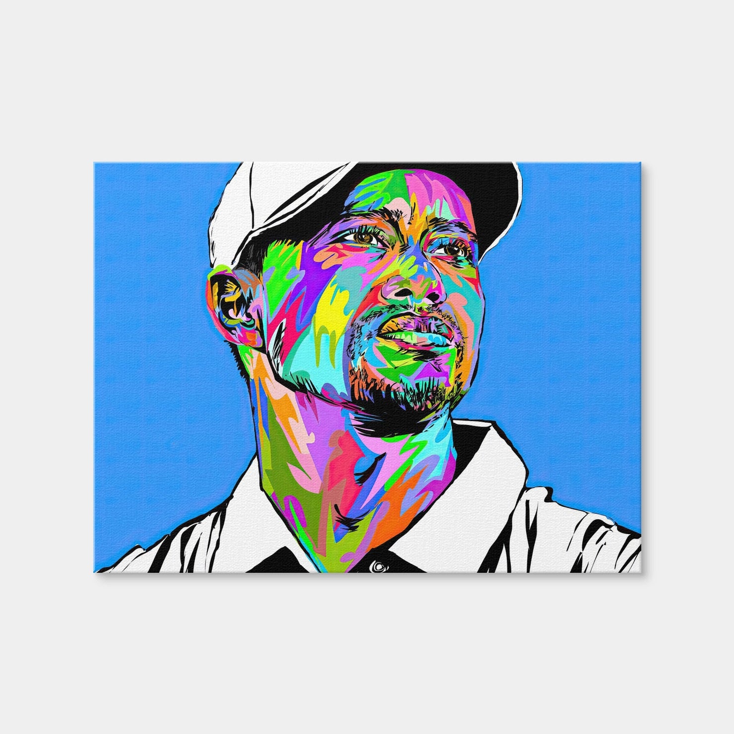 AUTO-MOCKUP WHITE | Tiger Woods | 1 Piece | Gallery Wrap | group=4x3