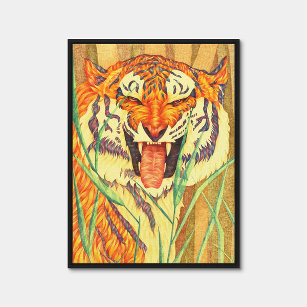Tiger's Fury Wall Art — Framed Canvas Format preview