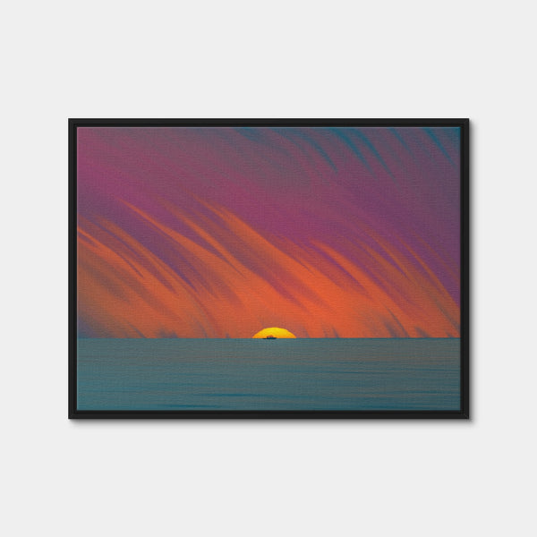 Time To Go Wall Art — Framed Canvas Format preview