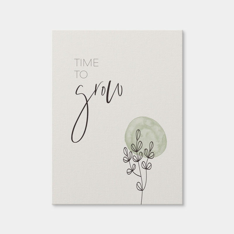 AUTO-MOCKUP WHITE | Time To Grow | 1 Piece | Gallery Wrap | group=3x4
