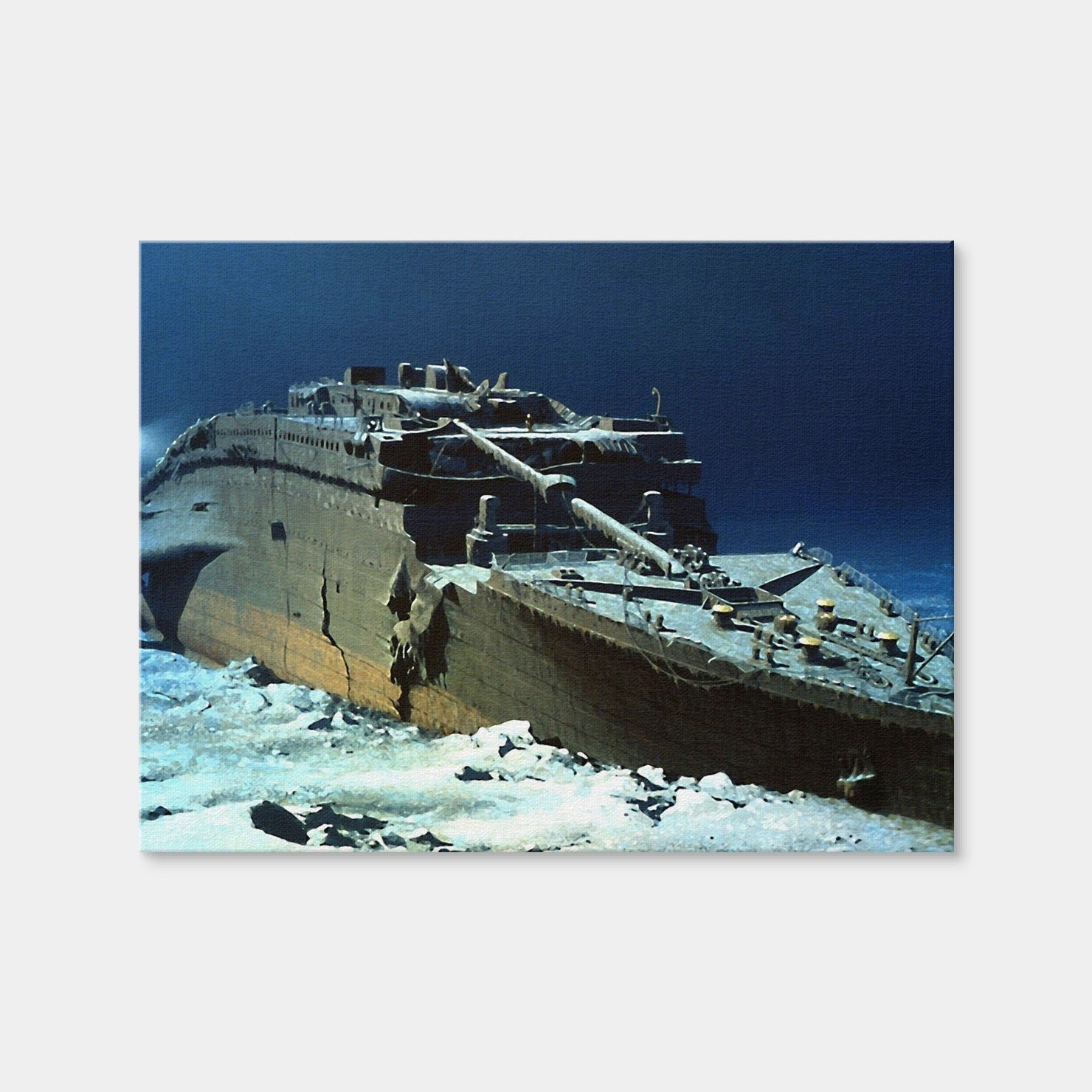 AUTO-MOCKUP WHITE | Titanic Wreck | 1 Piece | Gallery Wrap | group=4x3