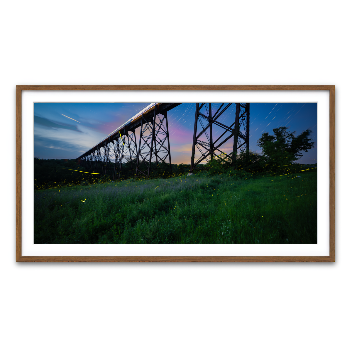 Framed Print 2x1 Walnut